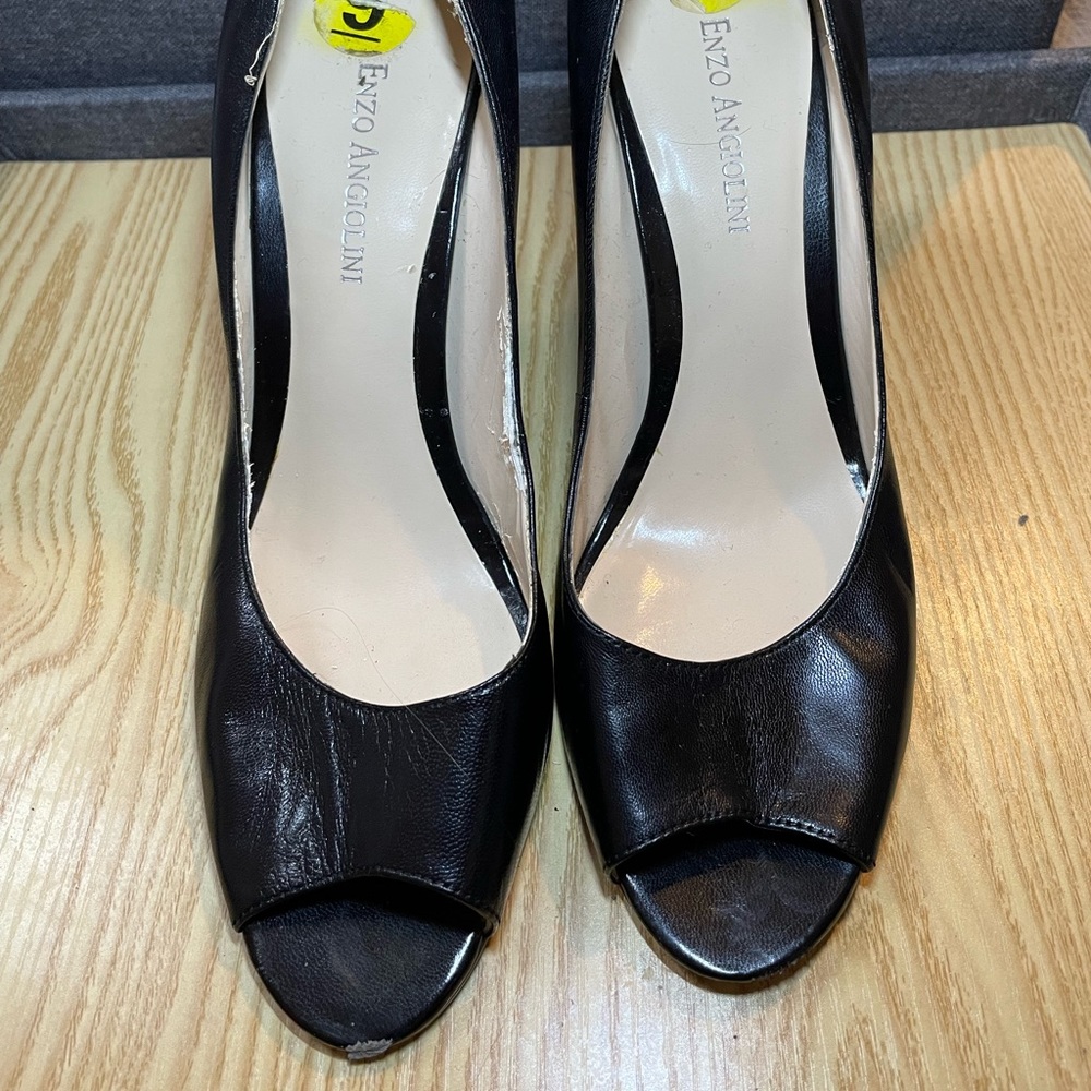 Enzo Angiolini black 2 inch heel size 9